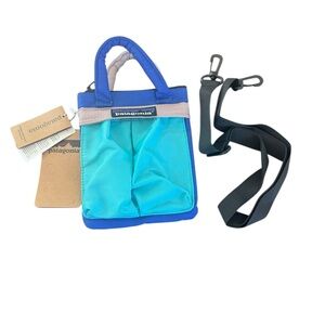 patagonia mini messenger bag blue MiniMass Worn Wear wallet and smartphone Patagonia Messenger Bag for Sale